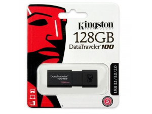 Flash Drive Kingston DT100G3 128GB Data Traveler 100 Gen3 USB3.0
